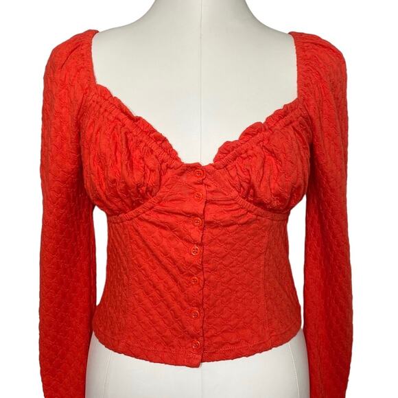 Free People Ladybug Long Sleeve Cropped Top - Picture 7 of 11